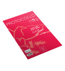 Fogli protocollo Quaxima - A4 - 1rigo - 80 gr - Pigna - conf. 20 pezzi