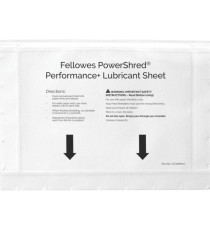 Foglio lubrificante Performance - per distruggidocumenti - Fellowes - conf. 10 pezzi
