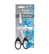 Forbici - 21 cm - lama in acciaio - impugnatura ABS - nero - Starline