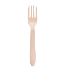 Forchetta monouso in legno - 16,5 cm - Signor Bio - conf. 100 pezzi