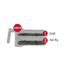 Friggitrice ad aria - a 2 altezze - 6,5 L - 28,5 x 30,5 x 38 cm - nero - Girmi