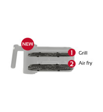 Friggitrice ad aria - a 2 altezze - 6,5 L - 28,5 x 30,5 x 38 cm - nero - Girmi