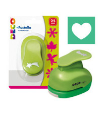 Fustella - motivo cuore - dim. sagoma 25 mm - Deco
