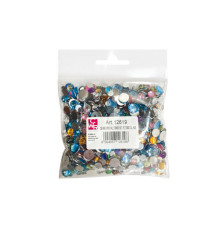 Gemme Kristall tonde - diametro 6/10 mm - colori assortiti - DECO - conf. 1000 pezzi