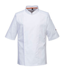 Giacca cuoco MeshAir Pro - maniche corte - taglia M - bianco - Portwest