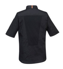 Giacca cuoco MeshAir Pro - maniche corte - taglia XL - nero - Portwest