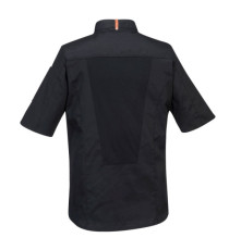 Giacca cuoco MeshAir Pro - maniche corte - taglia XL - nero - Portwest