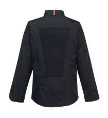 Giacca cuoco MeshAir Pro - maniche lunghe - taglia XL - nero - Portwest