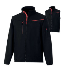 Giacca Softshell 2 in 1 Soccia - taglia L - nero/rosso - Deltaplus