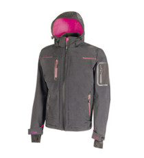 Giacca Softshell donna Space Lady - taglia L - grigio/fucsia - U-Power