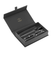 Gift Set IM Black Edition CT - sfera + stilografica - punta media - nero - Parker