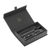 Gift Set IM Black Edition CT - sfera + stilografica - punta media - nero - Parker