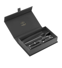 Gift Set IM Black Edition CT - sfera + stilografica - punta media - nero - Parker