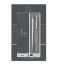 Gift set Jotter Stainless Steel CT - portamine 0,5 mm / sfera M - Parker