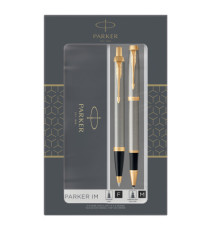 Gift Set Sfera M + roller a sfera IM Brushed metal GT - Parker