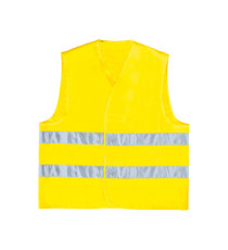 Gilet alta visibilità GILP2 - poliestere - taglia L - giallo fluo - Deltaplus