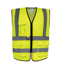 Gilet alta visibilità GILPOCK - poliestere riciclato - taglia XXL - giallo fluo - Deltaplus