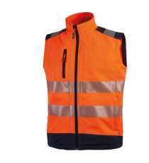 Gilet alta visibiltà Softshell Dany - arancio fluo - taglia XL - U-Power