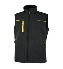 Gilet da lavoro Saturn - nero/giallo - taglia XXL - U-Power