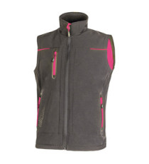 Gilet donna Universe Lady - taglia M - grigio/fucsia - U-Power