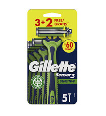 Gillette Sensor 3 Sensitive - confezione usa&getta 3 + 2 pezzi