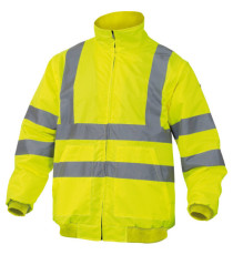 Giubbotto alta visibilità Reno HV - poliestere/poliuretano - taglia L - giallo fluo - Deltaplus