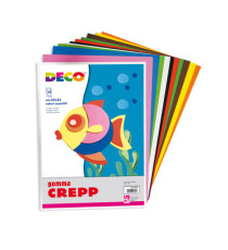 Gomma Crepp - 20 x 30 cm - colori assortiti - Deco - conf. 10 fogli