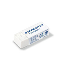 Gomma Rasoplast - 43 x19 x13 mm - per matita - bianca - Staedtler - conf. 30 pezzi