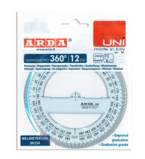 Goniometro Uni - 360gradi - 12cm - Arda