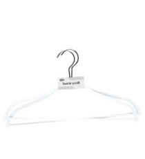 Gruccia - antiscivolo - 42 x 0,6 cm - bianco - King Collection - conf. 2 pezzi
