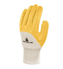 Guanti da lavoro pesante NI015 - nitrile leggero - taglia 09 - giallo - Deltaplus