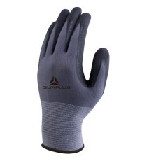 Guanti di precisione VE727NO - poliammide - palmo in nitrile/poliuretano - grip sul palmo - taglia 10 - grigio/nero - De
