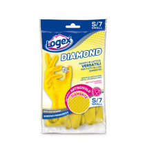 Guanti in lattice Diamond - taglia S - giallo - Logex Professional