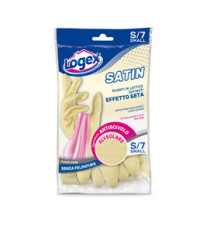 Guanti in lattice Satin - taglia S - crema - Logex Professional