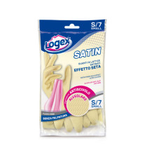 Guanti in lattice Satin - taglia S - crema - Logex Professional