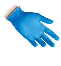 Guanti in nitrile N80 - ultrasottili - taglia L - azzurro - Reflexx - conf. 100 pezzi