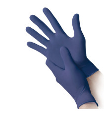 Guanti nitrile ipoallergenici N350 - senza acceleranti - taglia S - blu - Reflexx - conf. 100 pezzi