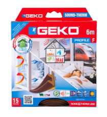 Guarnizione adesiva per l’isolamento di porte e finestre SOUND-THERM - fessura 1-4 mm - 6 m - marrone - Geko