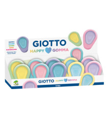 Happy Love Gomma - colori pastello assortiti - Giotto