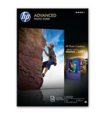 Hp - Carta fotografica originale lucida Hp Advanced Photo Paper 25 Fogli - A4 - 210 x 297 mm - Q5456A