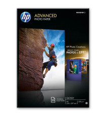 Hp - Carta fotografica originale lucida Hp Advanced Photo Paper 25 Fogli - A4 - 210 x 297 mm - Q5456A