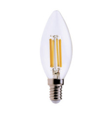 Lampada - Led - candela - 6W - E14 - 3000K - luce bianca calda - MKC