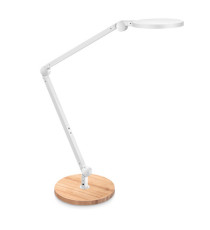 Lampada Giant - a led - con base in legno - bianco - Cep