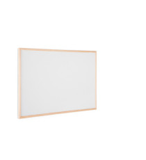 Lavagna bianca magnetica - 60 x 90 cm - cornice legno - bianco - Starline