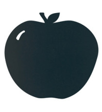 Lavagna da parete silhouette - 31,6 x 29,1 cm - forma mela - nero - Securit