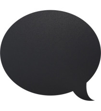 Lavagna da parete Silhouette - 47 x 27,3 cm - forma fumetto - nero - Securit