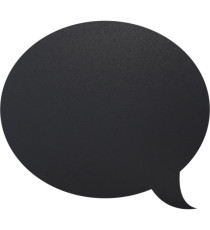 Lavagna da parete Silhouette - 47 x 27,3 cm - forma fumetto - nero - Securit