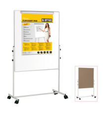 Lavagna Duo a doppia superficie (bianca/sughero) - 150 x 120 cm - Bi-Office
