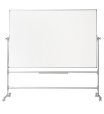 Lavagna magnetica girevole Earth - 90 x 120 cm - bianco - Bi-Office