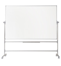 Lavagna magnetica girevole Earth - 90 x 120 cm - bianco - Bi-Office